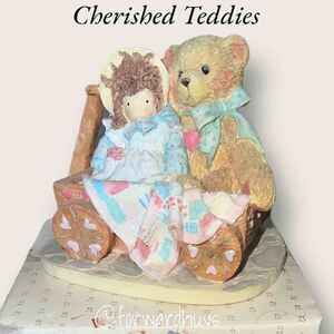 Enesco Cherished Teddies Molly "Friendship Softens A Bumpy Ride" Figurine 1992